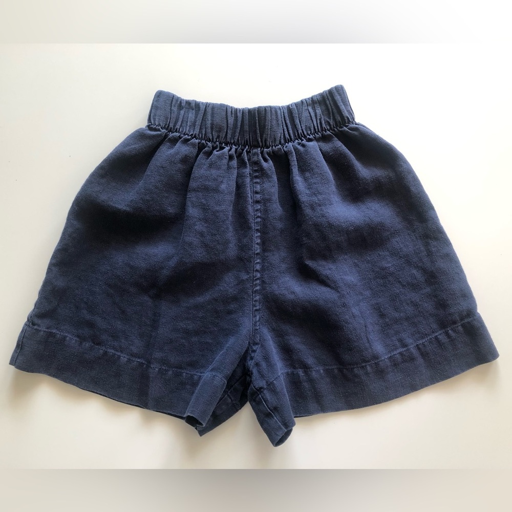 Elizabeth Suzann Florence Short Navy Linen - XS